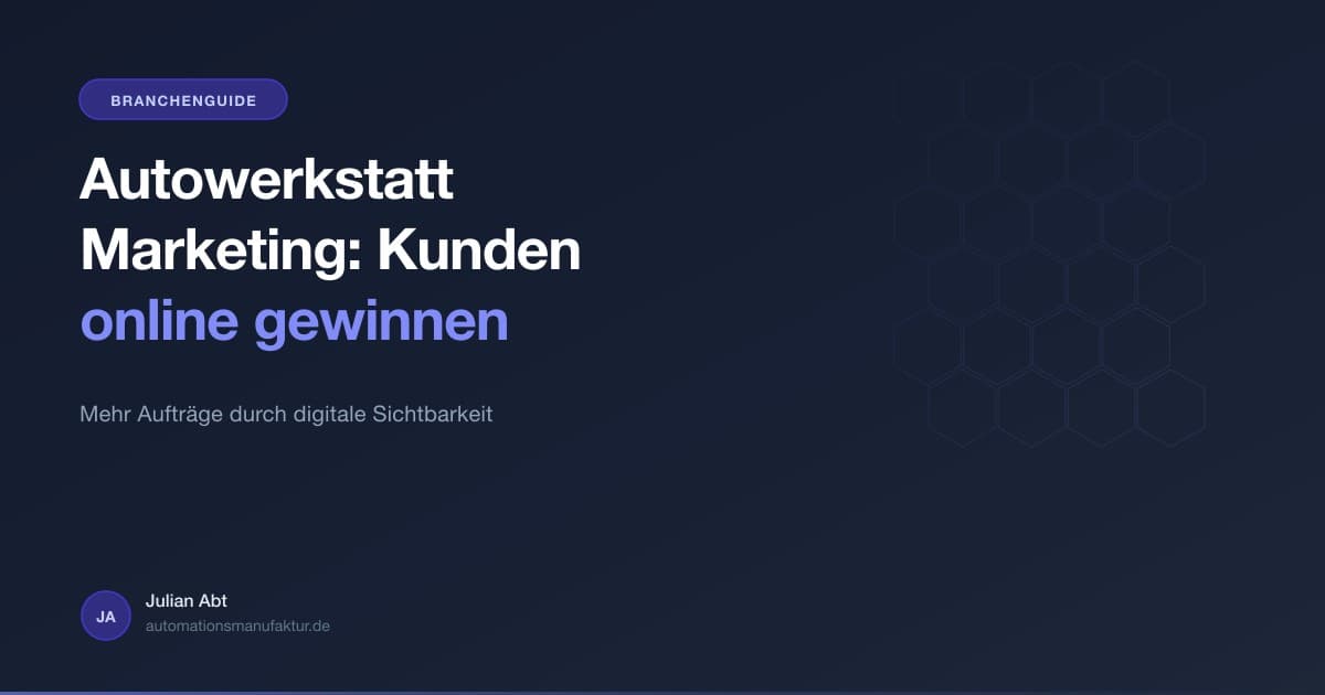 Marketing Strategien für Autowerkstätten