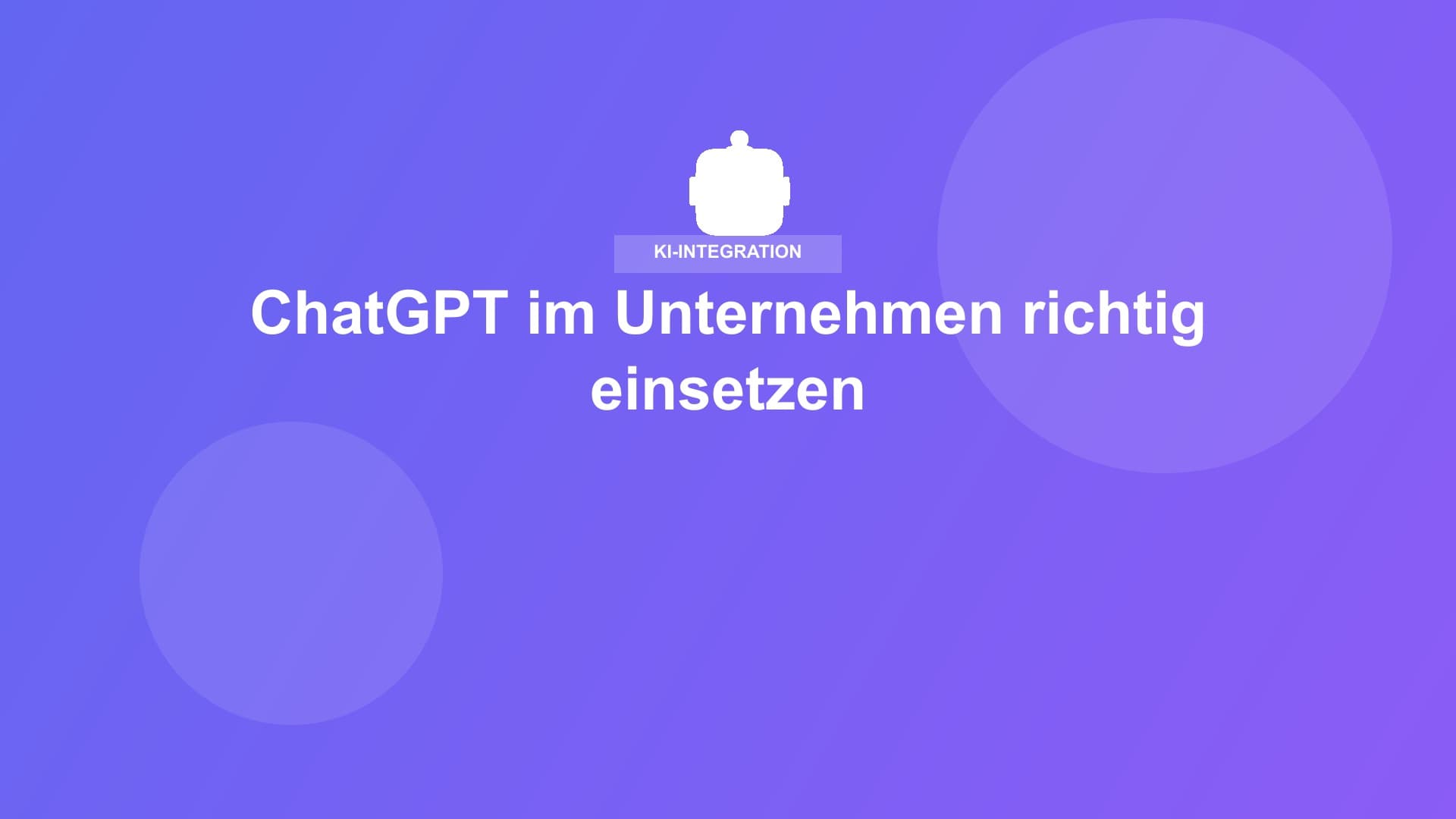 ChatGPT Integration im Büro