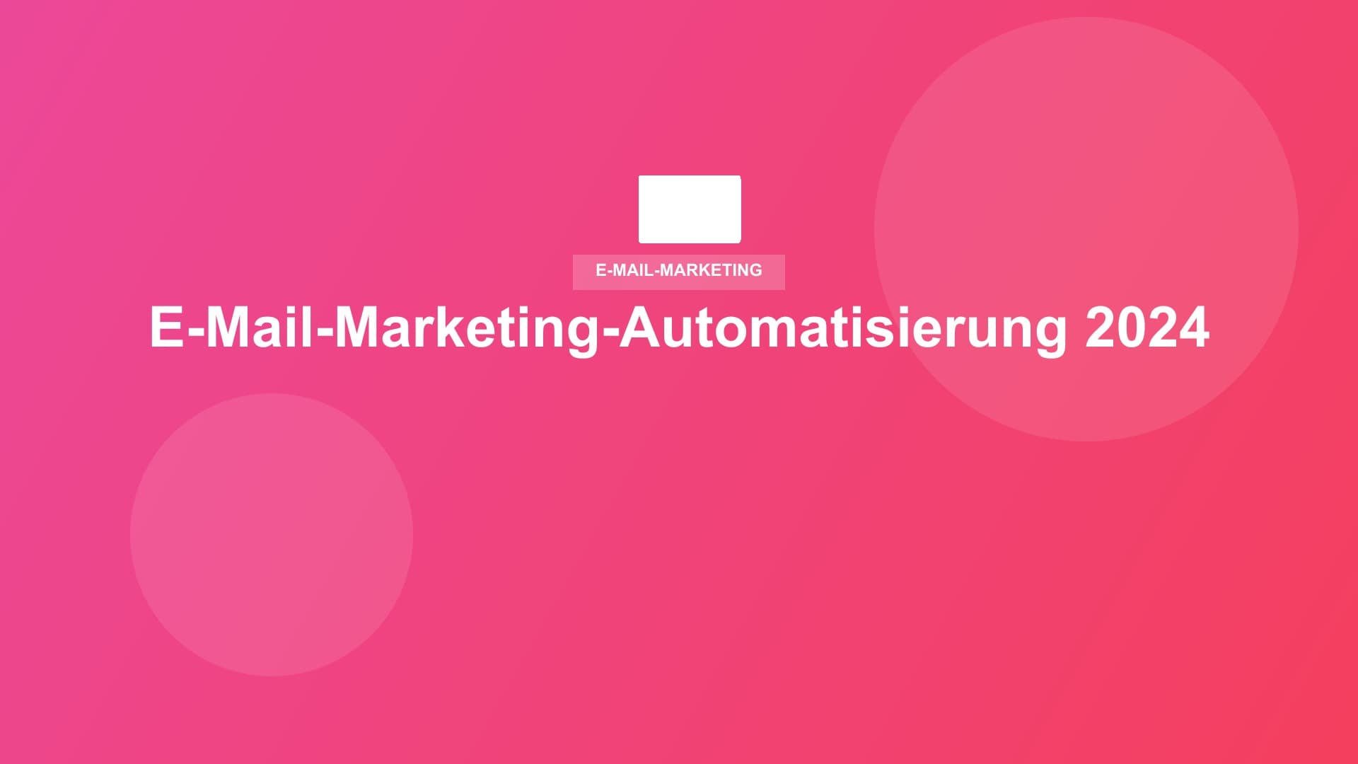 E-Mail-Marketing Dashboard mit Automatisierungen