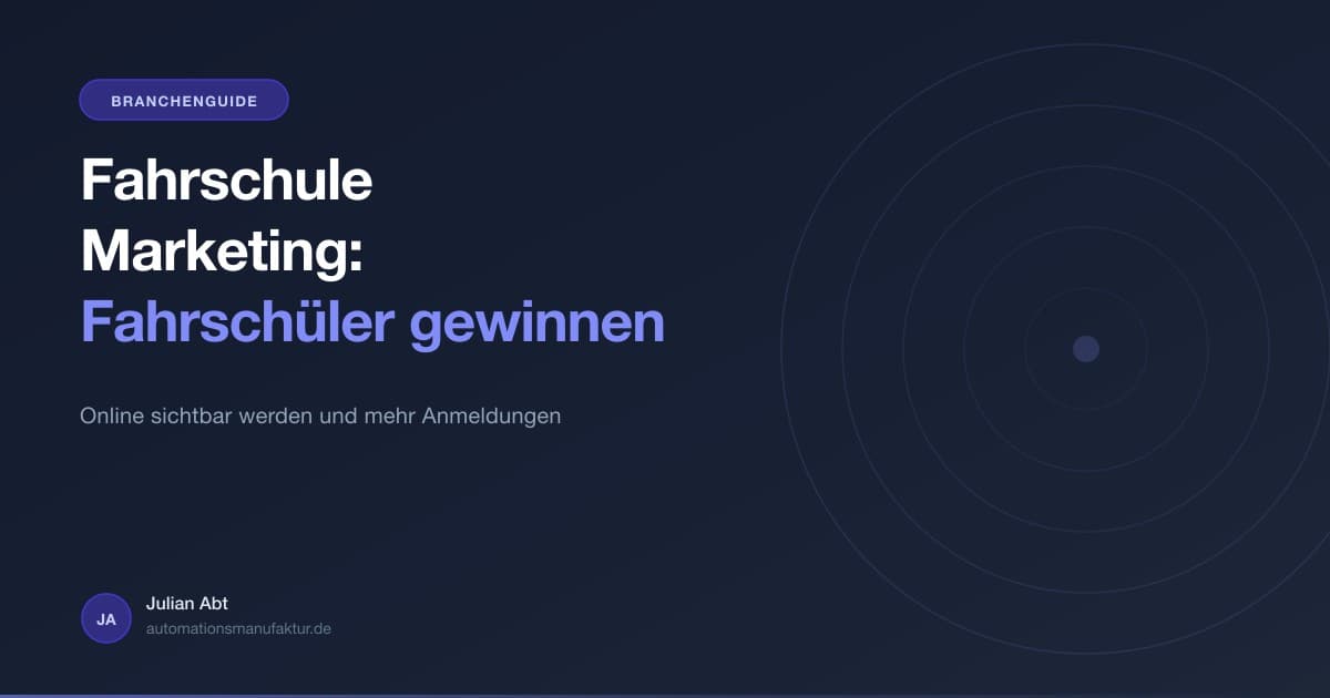Marketing für Fahrschulen - Online Fahrschueler gewinnen