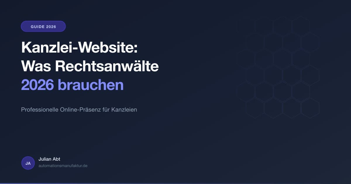 Professionelle Kanzlei-Website für Rechtsanwälte