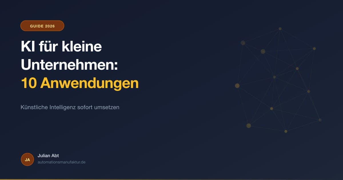 KI Anwendungen für kleine Unternehmen