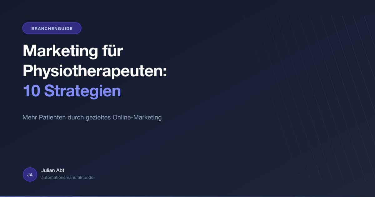 Marketing Strategien für Physiotherapie-Praxen
