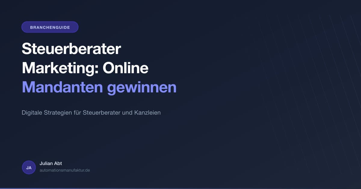 Marketing Strategien für Steuerberater und Kanzleien